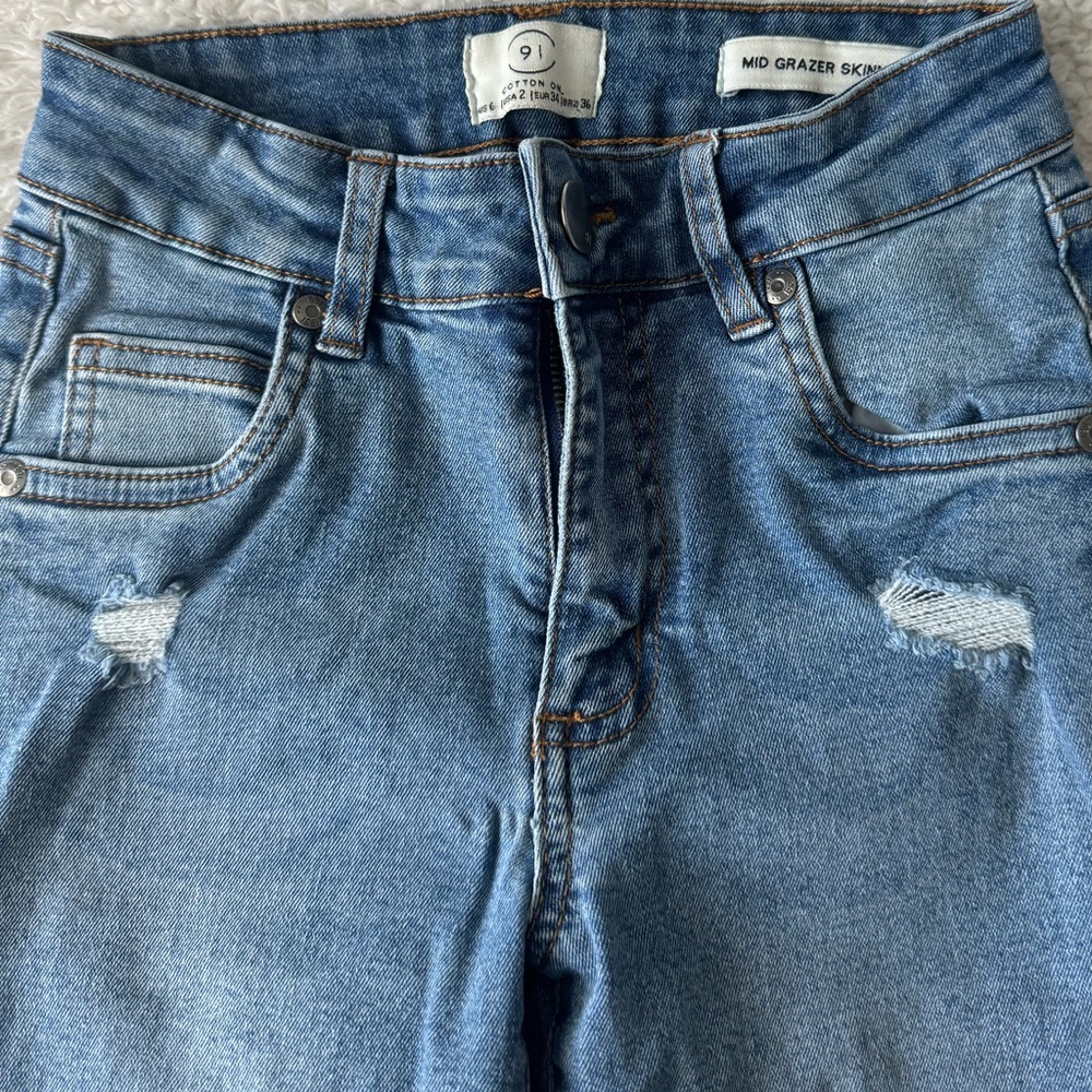 Cotton On Mid Grazer Skinny Jeans